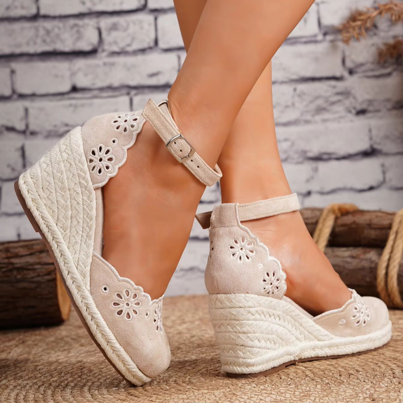 LIHUAMAO Suede Espadrilles sho - Espadrille Wedge Shoes review and price