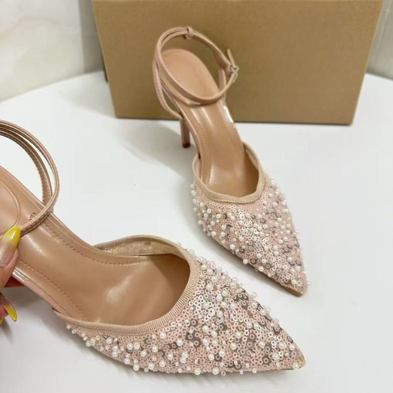 Women's Faux Pearl Sequin Wedd - Women Shoes Zara review and price