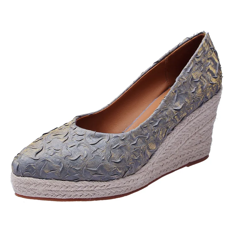 8cm Size 34-42 Breathable Comf - Espadrille Wedge Shoes review and price
