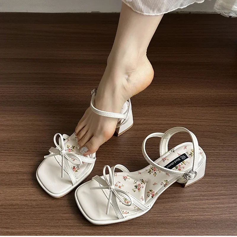 2026Summer Butterfly-knot Thic - Gladiator Sandal Women review and price
