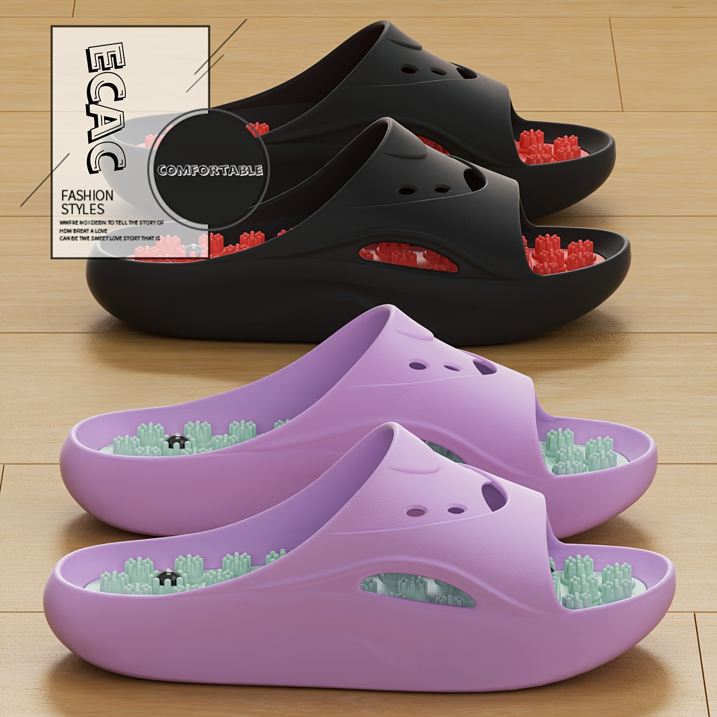 Women Men EVA Massage Slippers - Women'S Shoes Temu review and price