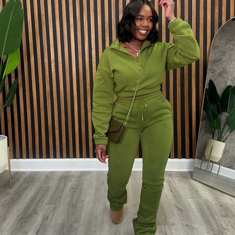 Solid Casual Tracksuits Set Wo - Women Shoes Joggers review and price