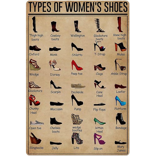 Types of Women;s Shoes Tin Sig - Women Shoes Types review and price