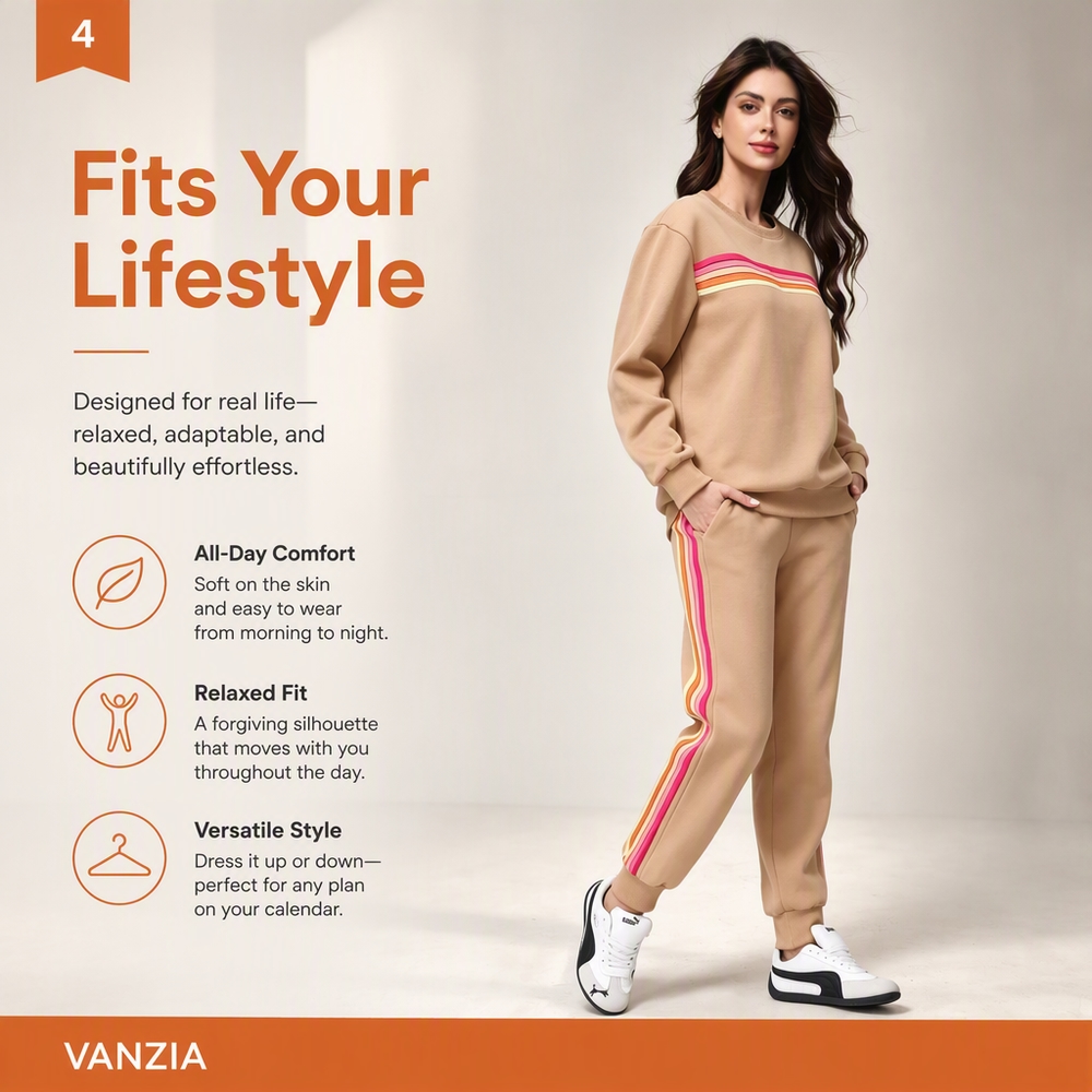 Women Warm Two Piece Retro Str - Women Shoes Joggers review and price