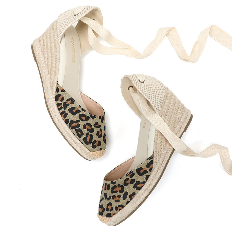 Women Wedge Sandals 7CM Lace U - Espadrille Wedge Shoes review and price