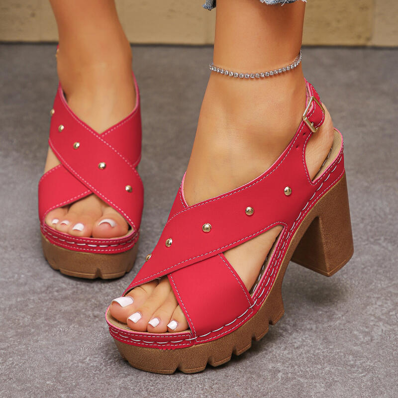 Vintage Super High Heel Cross  - Gladiator Sandal Women review and price