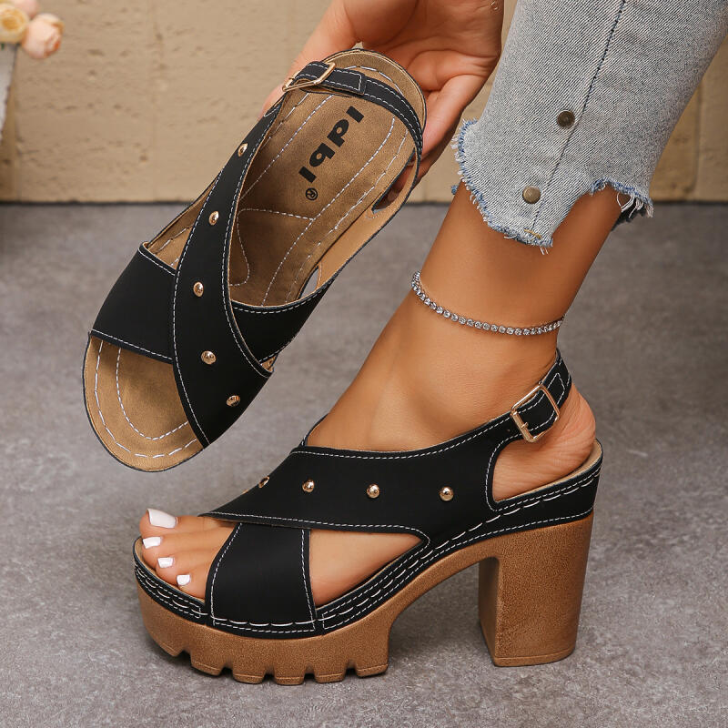 Vintage Super High Heel Cross  - Gladiator Sandal Women review and price