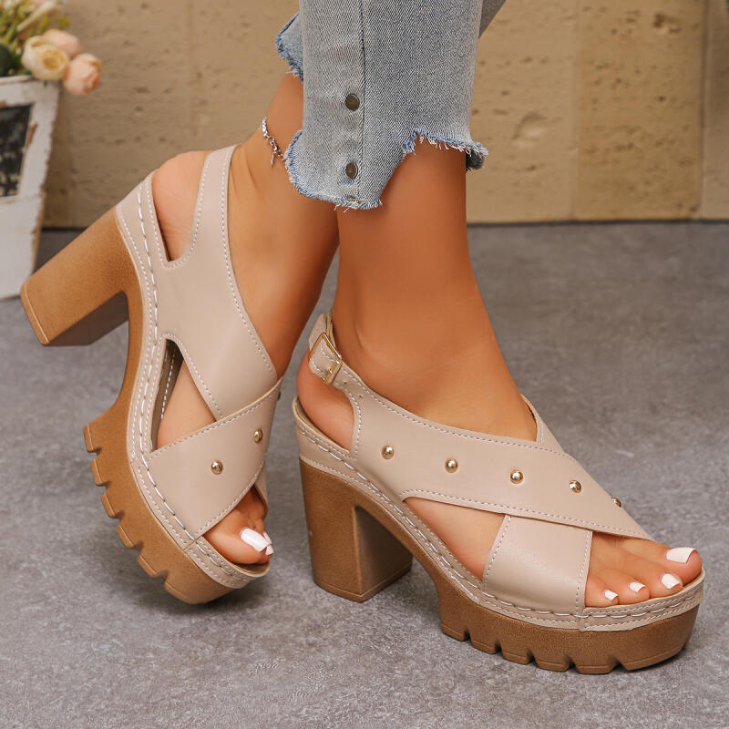 Vintage Super High Heel Cross  - Gladiator Sandal Women review and price