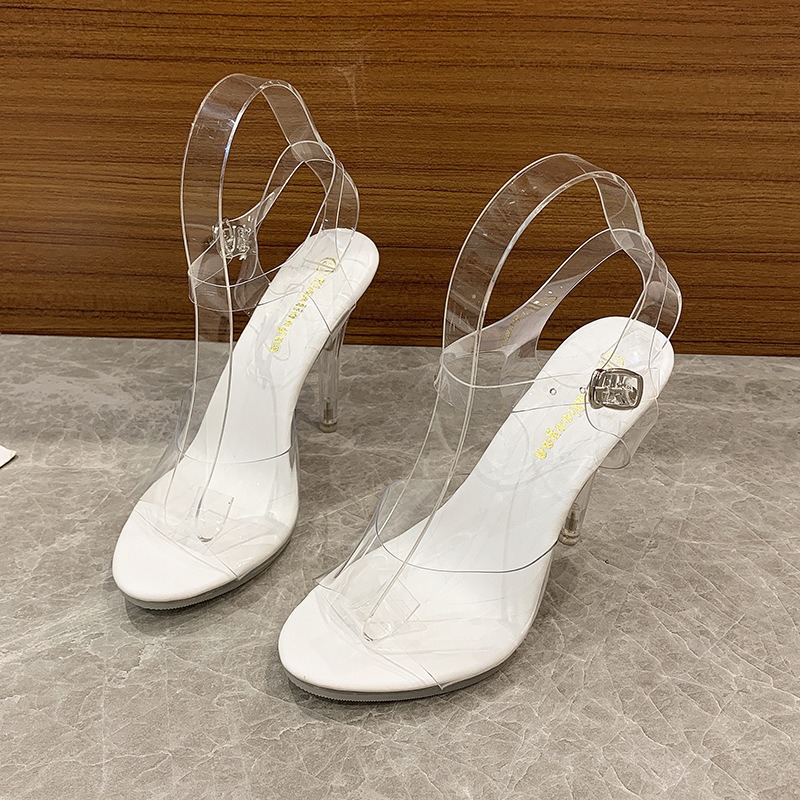 Fashion Platform Stiletto Wome - Clear Strap Heel review and price